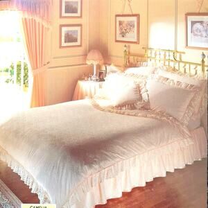 OSMAN Romantics Collection lace floral full double quilt duvet cover made in UK